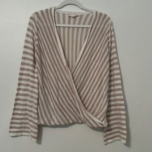 Striped Lovestitch Wrap Sweater